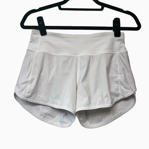 Lululemon Speed Up High-Rise Short 4" - White - Size 4